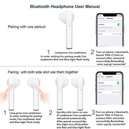 Auriculares Bluetooth inalámbricos de colores